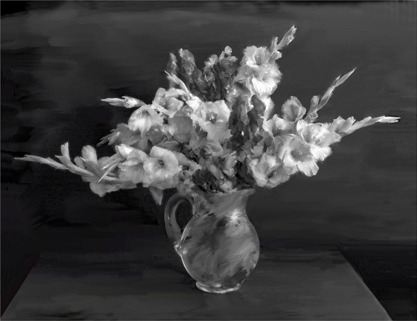 Creative 2nd Place Silver Pitcher with Bouquet by Joan Everds